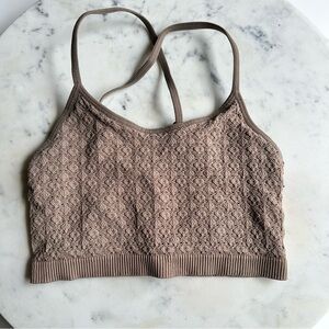 Colsie Brown Bralette Adjustable Tank Top Size Small